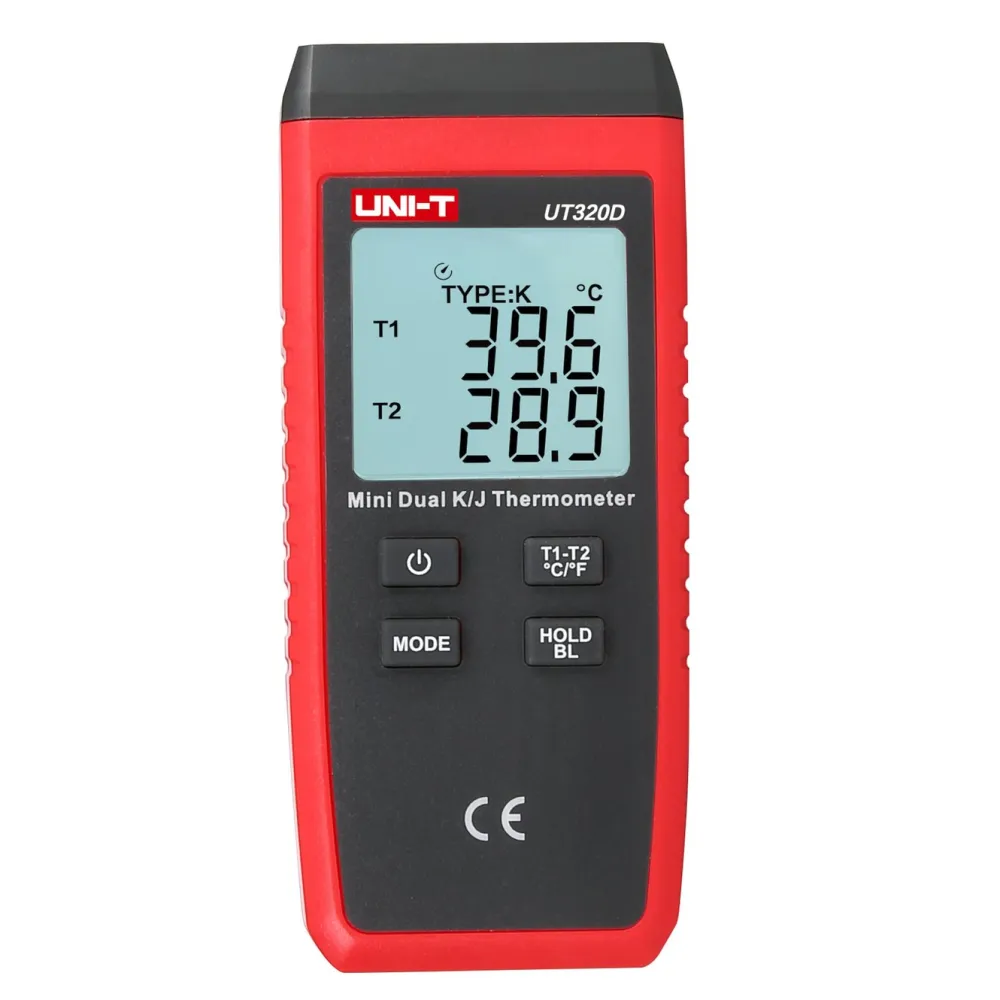Uni-T Termometer Og Hygrometere|Måleinstrumenter|UT320D Kontakttermometer