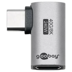 Kjell Hdmi|Kabler Og Adaptere|USB-C-adapter med 90° horisontal vinkel – USB4