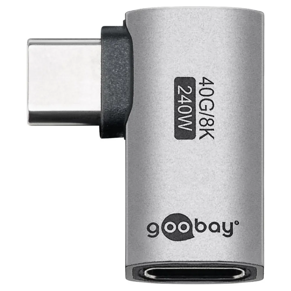 Kjell Hdmi|Kabler Og Adaptere|USB-C-adapter med 90° horisontal vinkel – USB4