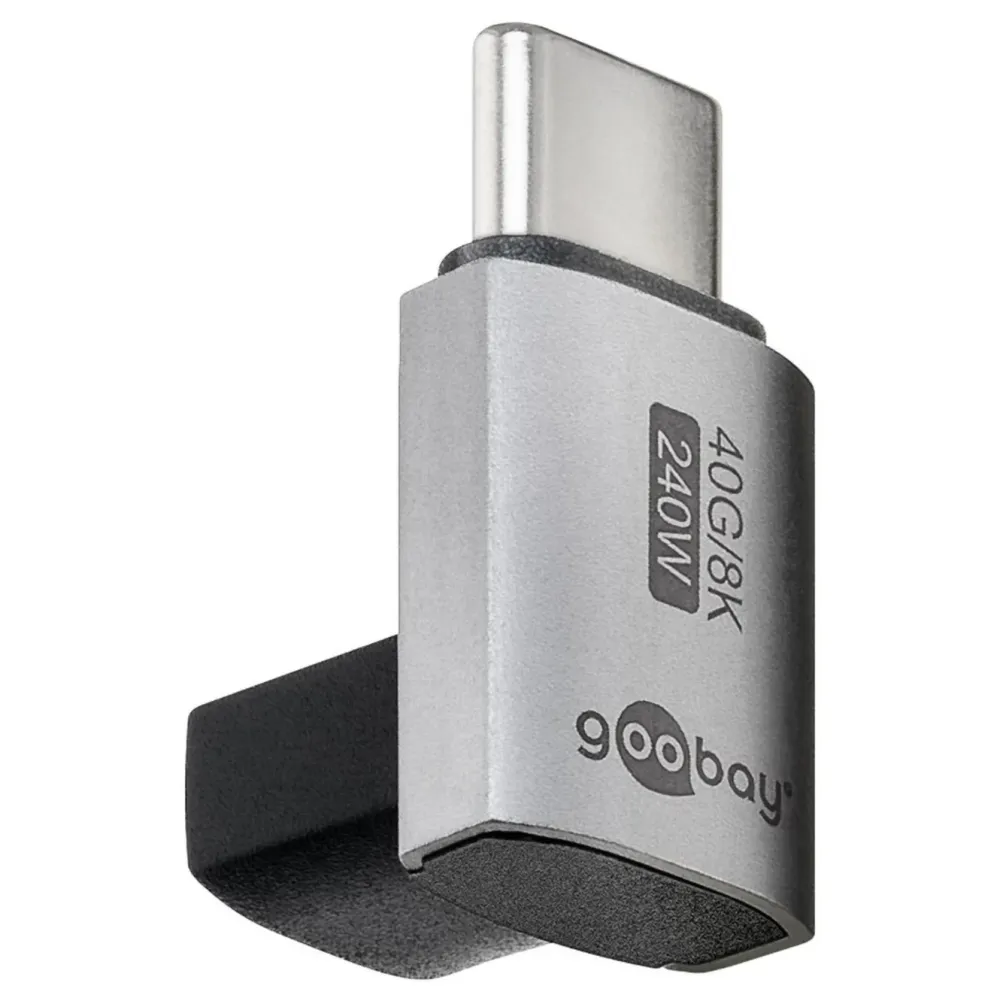 Kjell Kabler Og Adaptere|Usb|USB-C-adapter 90° med USB4-støtte