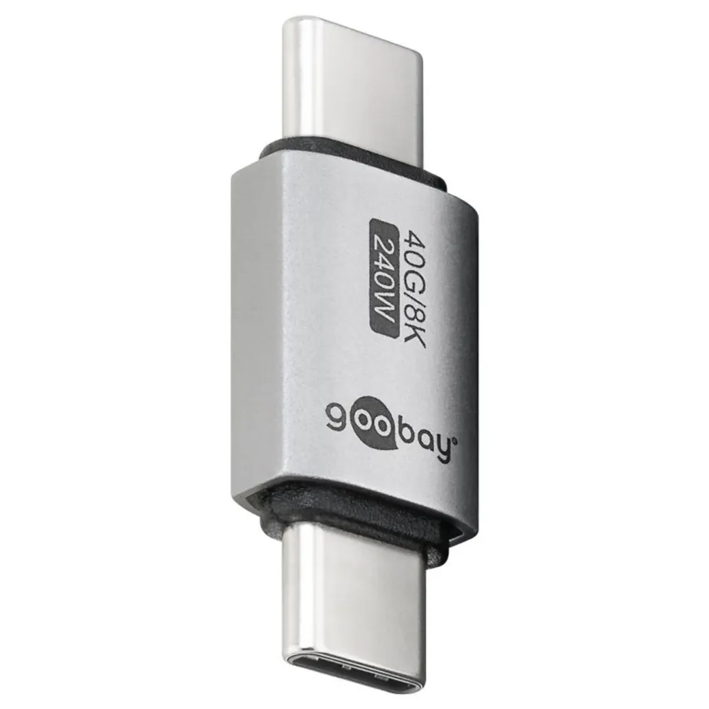 Kjell Kabler Og Adaptere|Usb|USB-C-adapter rett med USB4, 40 Gbit/s, 240 W