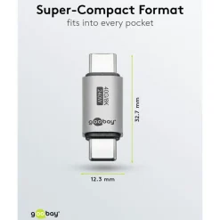 Kjell Kabler Og Adaptere|Usb|USB-C-adapter rett med USB4, 40 Gbit/s, 240 W