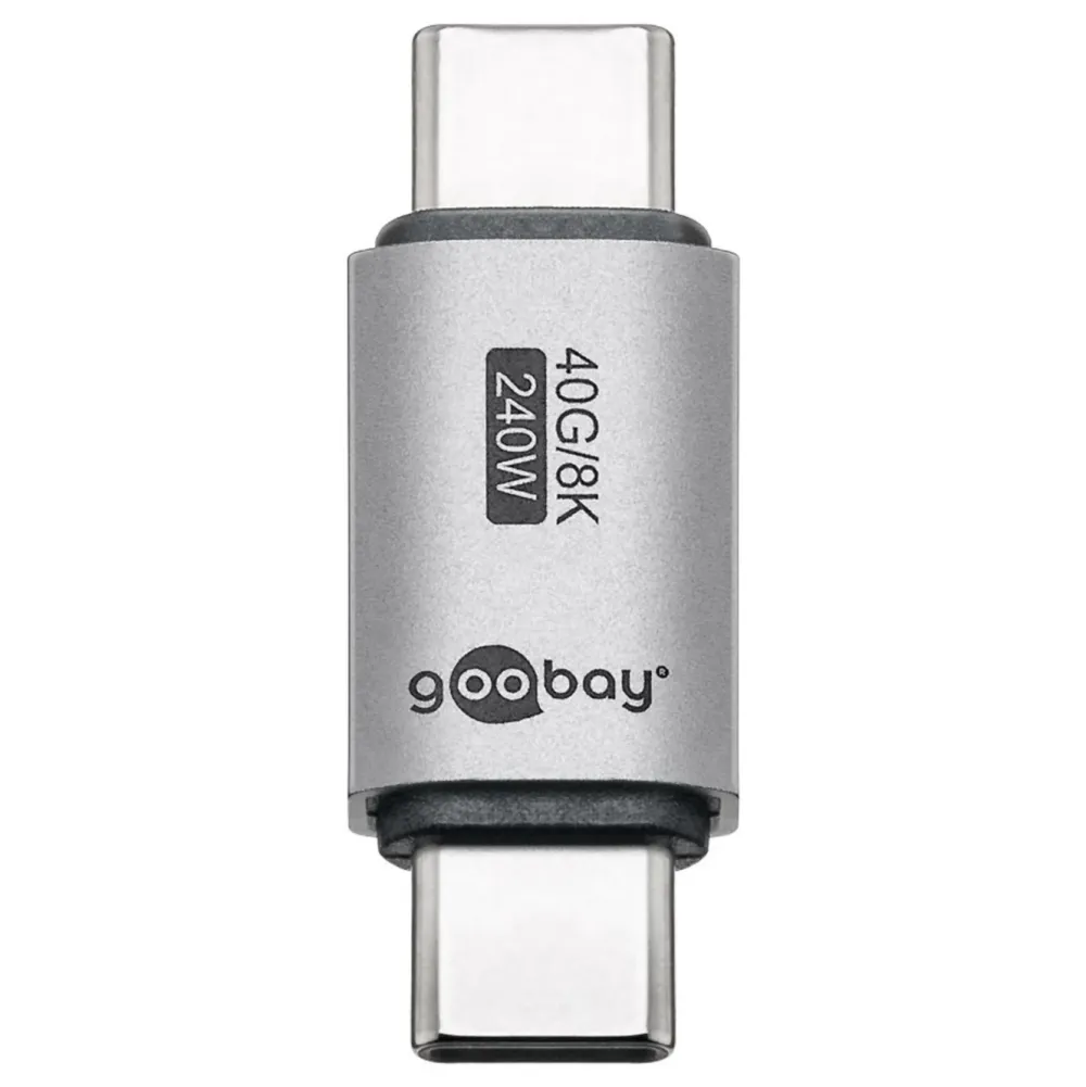 Kjell Kabler Og Adaptere|Usb|USB-C-adapter rett med USB4, 40 Gbit/s, 240 W