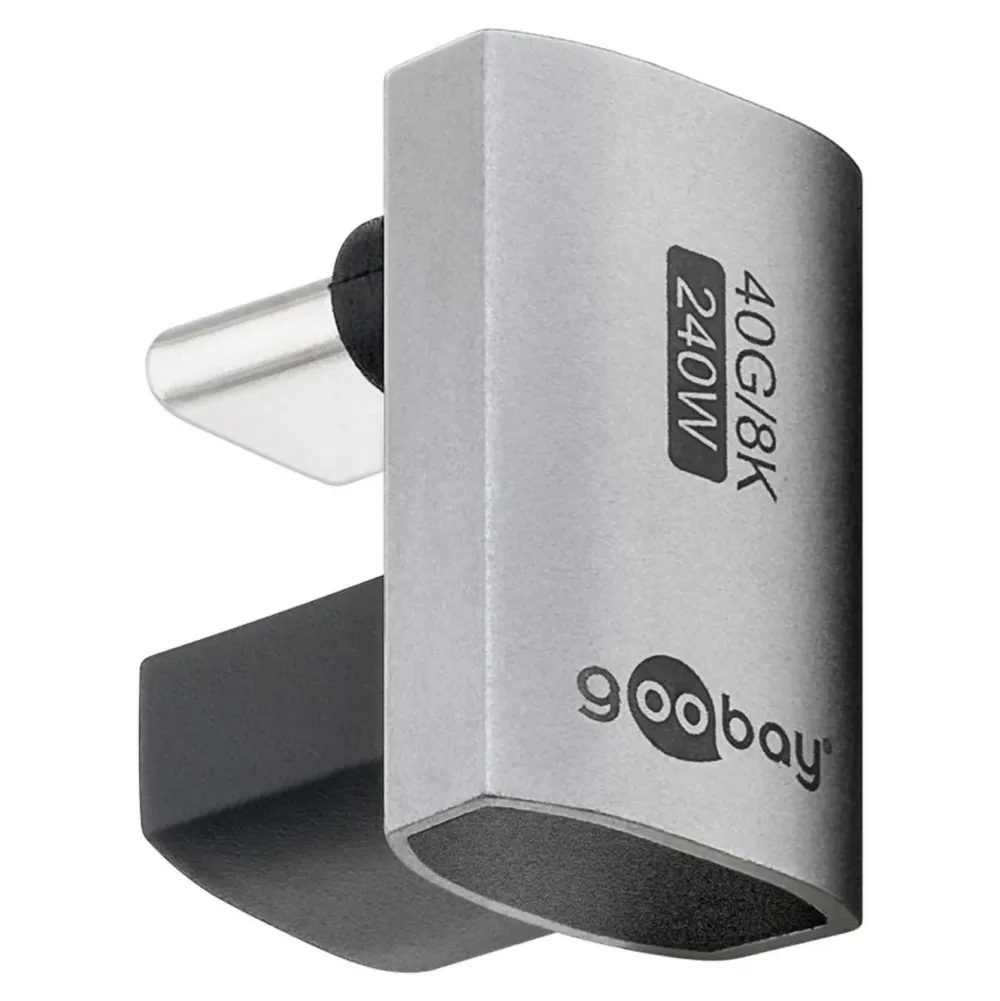 Kjell Kabler Og Adaptere|Usb|USB-C-adapter 180° U-formet med USB4-støtte