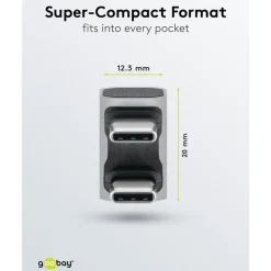 Kjell Kabler Og Adaptere|Usb|USB-C-adapter 180° U-form med USB4