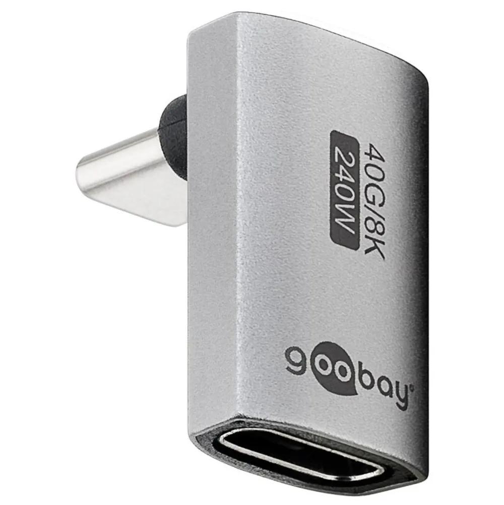 Kjell Lagring|Tegnebrett|USB-C-adapter 90° vinklet med USB4-støtte