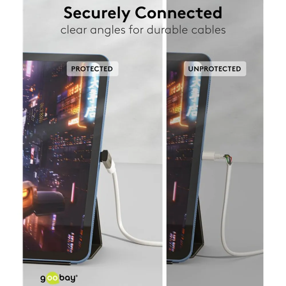 Kjell Lagring|Tegnebrett|USB-C-adapter 90° vinklet med USB4-støtte