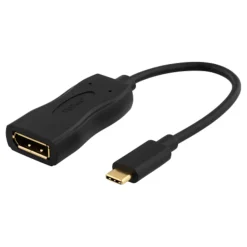 Kjell Hdmi|Kabler Og Adaptere|USB-C- til DisplayPort-adapter 10 cm