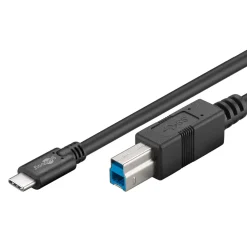 Kjell Kabler Og Adaptere|Usb-C Kabler|USB-C til USB-B 3.0-kabel 1 m