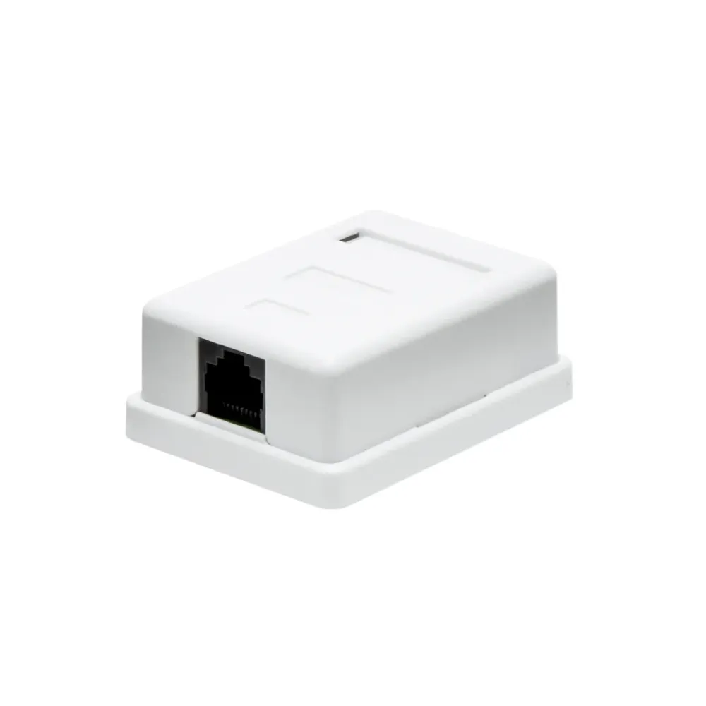 Kjell Kabler For Lyd|Kabler For Nettverk|Utenpåliggende UTP-nettverksuttak Cat. 6 1-port