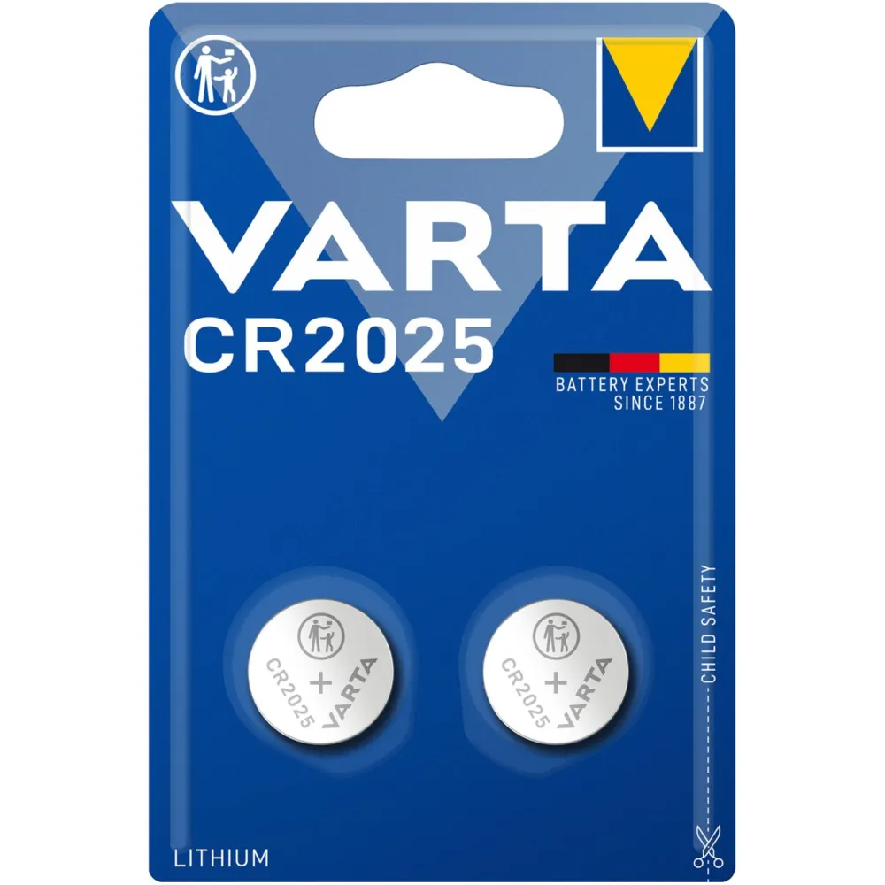 Varta Batterier|Batterier|Litiumbatteri CR2025 2-pk.