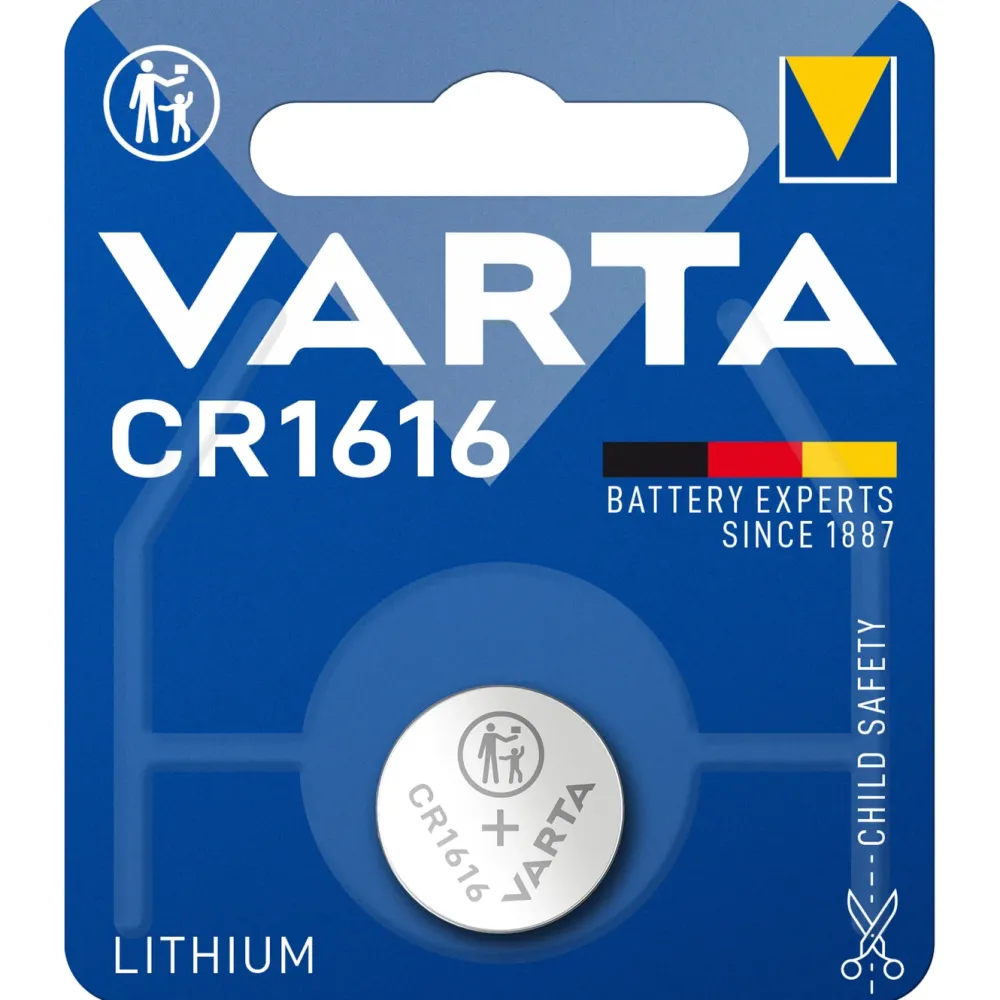 Varta Batterier|Batterier|Litiumbatteri CR1616 1-pk.