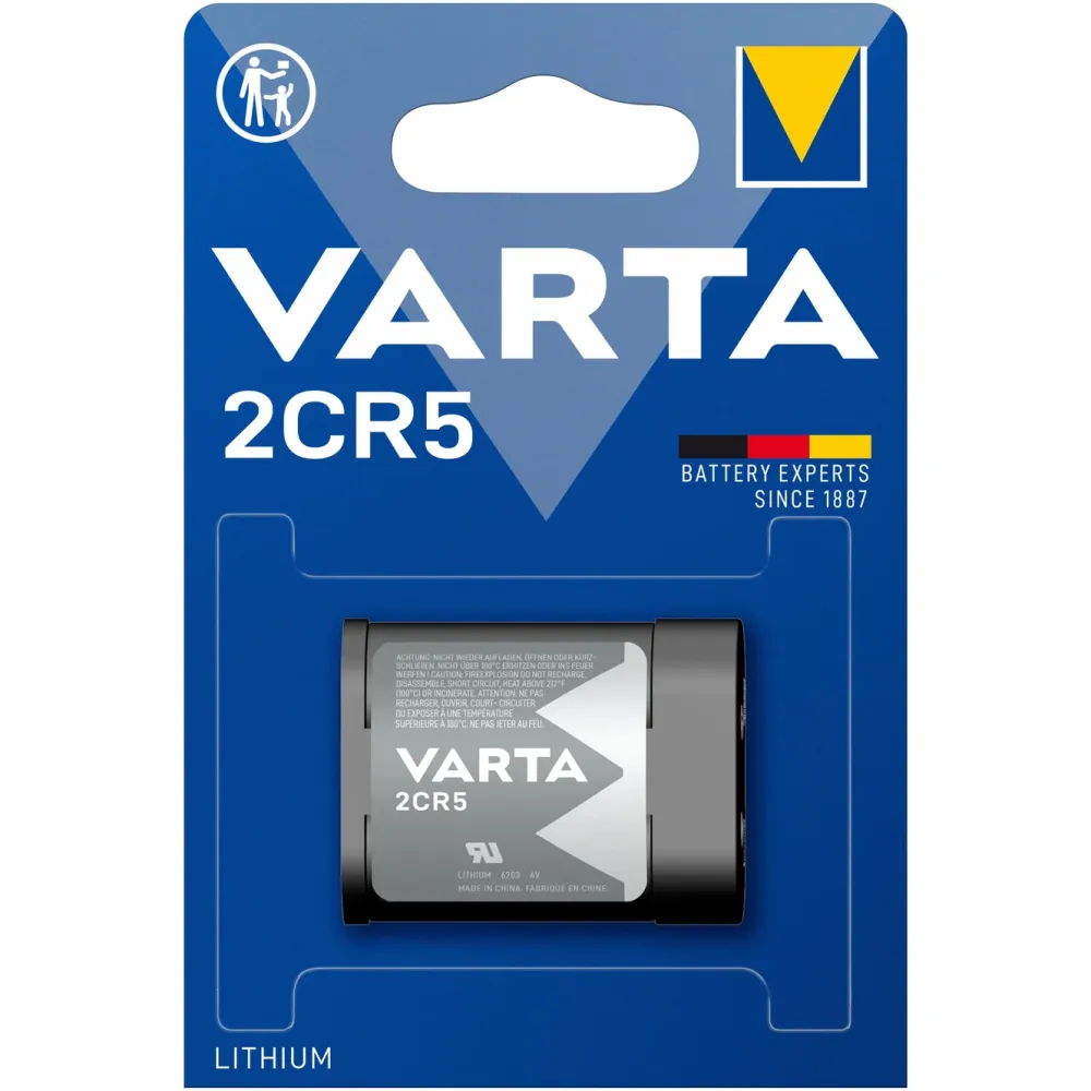 Varta Batterier|Batterier|Litiumbatteri 2CR5 1-pk.
