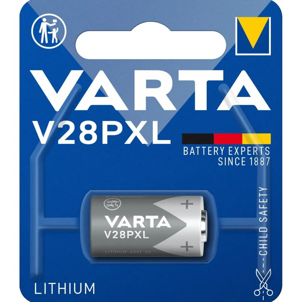 Varta Batterier|Batterier|Litiumbatteri V28PXL 1-pk.