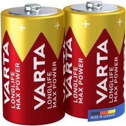 Varta Batterier|Batterier|Longlife Max Power D-batterier 2-pk.