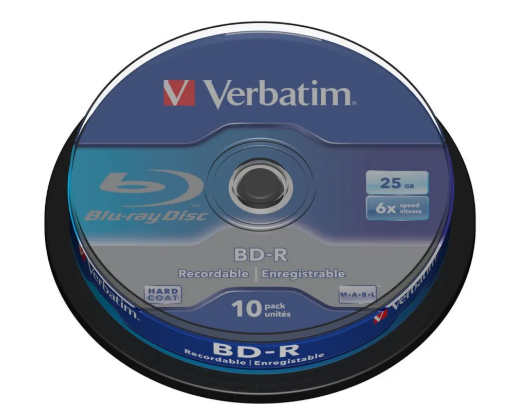 Verbatim Datatilbehør|Ergonomi|Blu-ray-plater 10-pk.