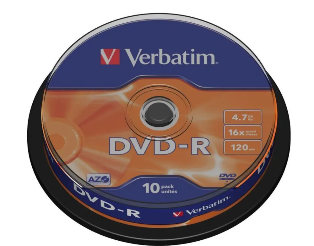 Verbatim Datatilbehør|DVD-R på spindel 10-pk. 10-pk.