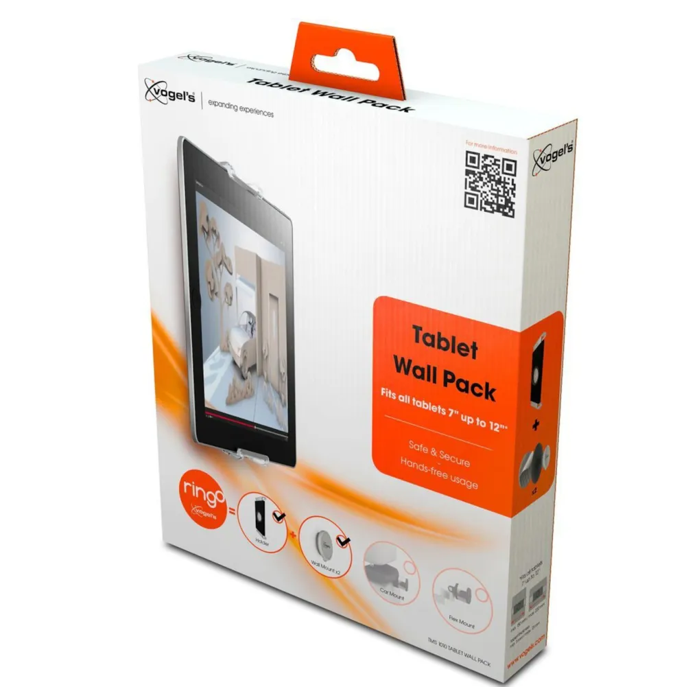 Vogels Mobiltelefonholder|Ipad Og Tilbehør|Tablet Wall Veggfeste for nettbrett 7-13" 2-pk.
