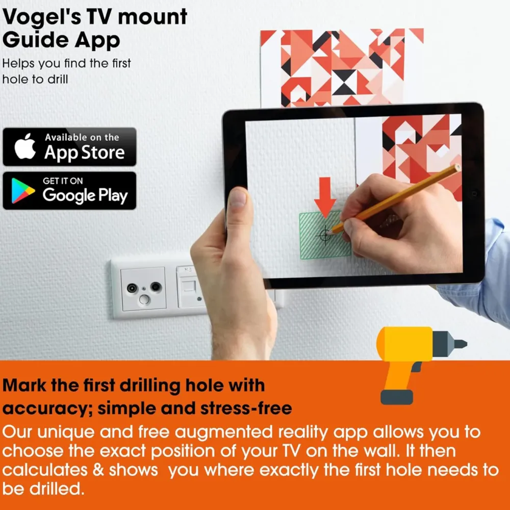Vogels Tv Og Tilbehør|WALL 3325 full-motion Veggfeste for TV 40" til 65"