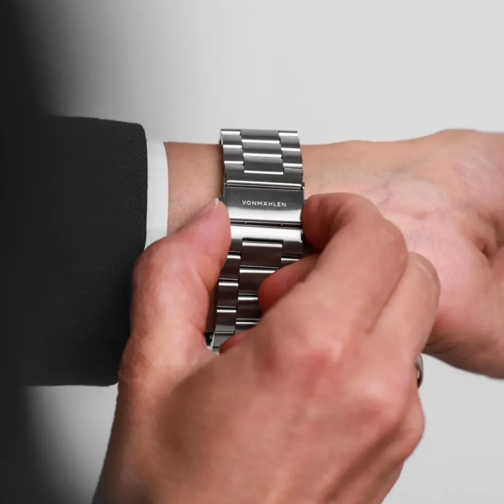 Vonmählen Smartklokker Og Ringer|Link Bracelet 2 til Apple Watch 44/45/46/49 mm