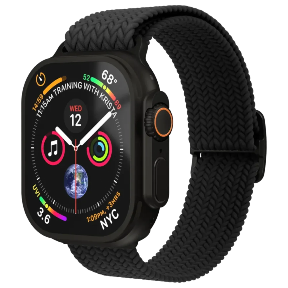 Vonmählen Smartklokker Og Ringer|Woven Loop flettet rem til Apple Watch 40/41/42 mm