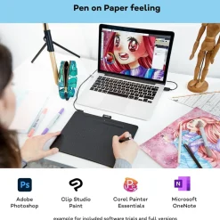Wacom Tegnebrett|Intuos Medium tegnebrett - Svart