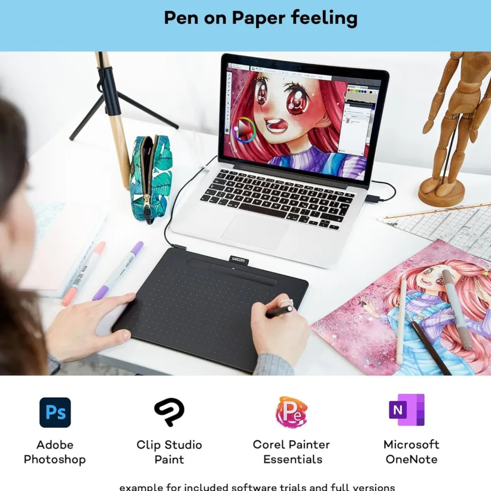 Wacom Tegnebrett|Intuos Medium tegnebrett - Svart
