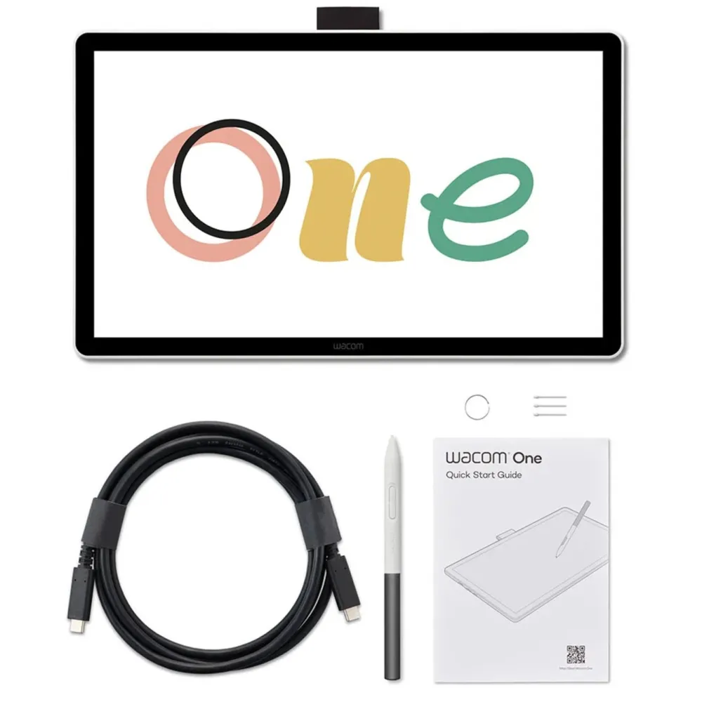 Wacom Tegnebrett|One 14 Creative Display – Tegneskjerm med penn