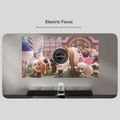 Wanbo Tv Og Tilbehør|Portabel projektor med Android TV og 360° gimbalstativ