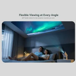 Wanbo Tv Og Tilbehør|Portabel projektor med Android TV og 360° gimbalstativ