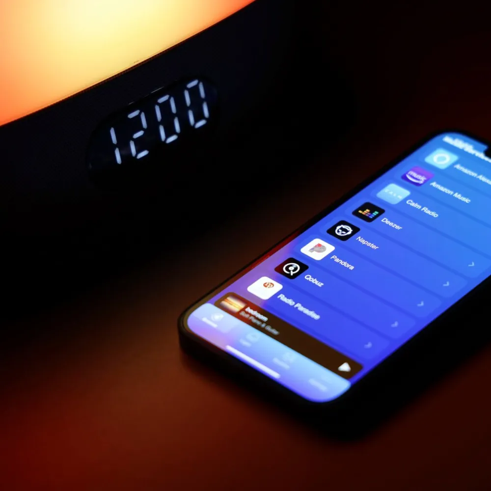 WiiM Klokker Og Tellere|Wake-up light med vekkerklokke