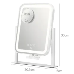 Wilfa Kropp Og Helse|EC Glowing sminkespeil 25 cm