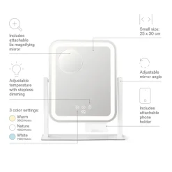 Wilfa Kropp Og Helse|EC Glowing sminkespeil 25 cm