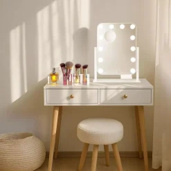 Wilfa Kropp Og Helse|Shine sminkespeil med LED-belysning