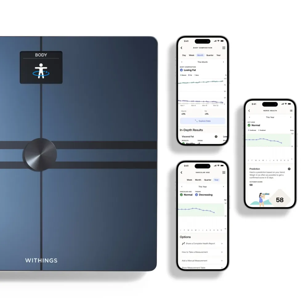 Withings Kropp Og Helse|Måleinstrumenter|Body Comp Personvekt med wifi