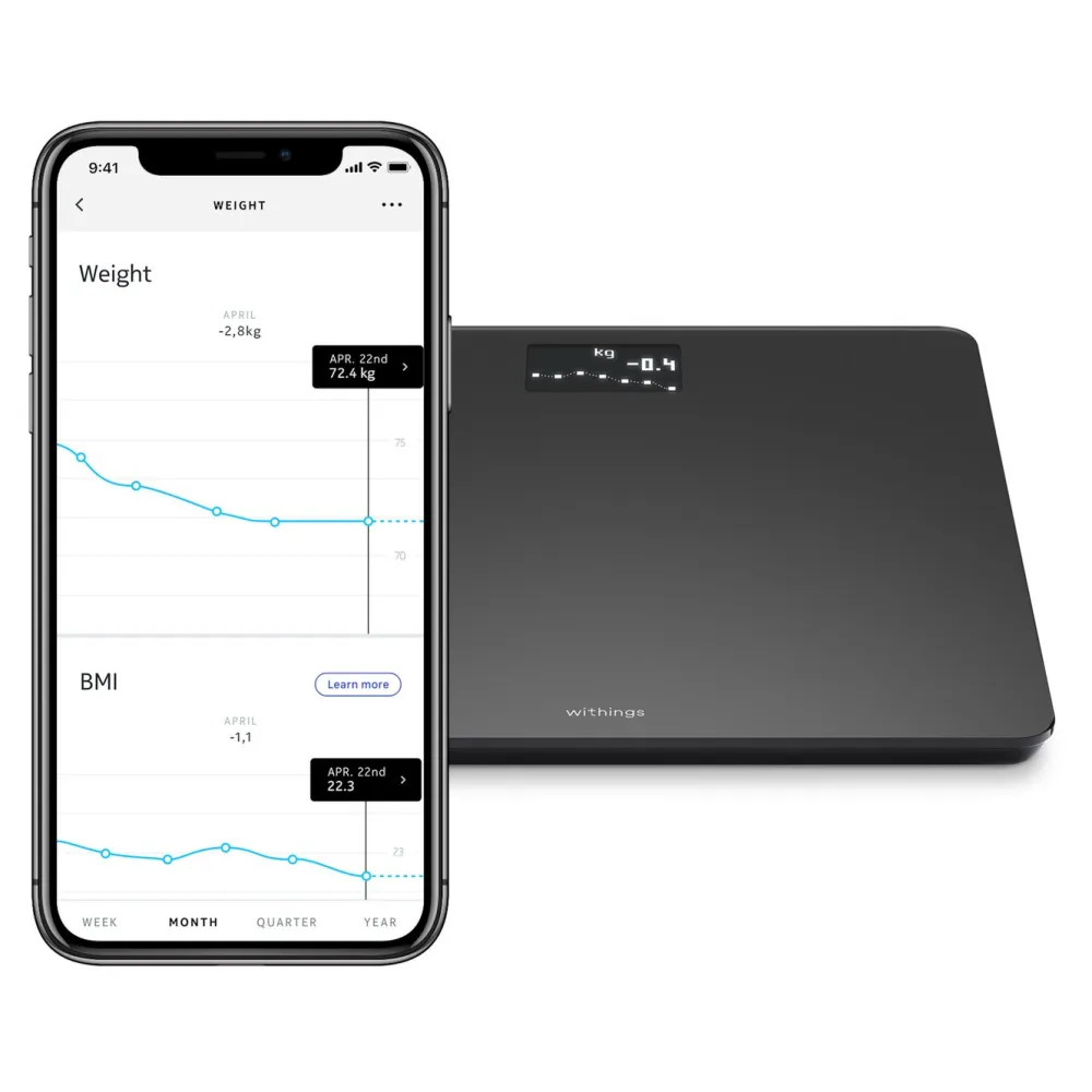 Withings Kropp Og Helse|Måleinstrumenter|Body Personvekt med wifi