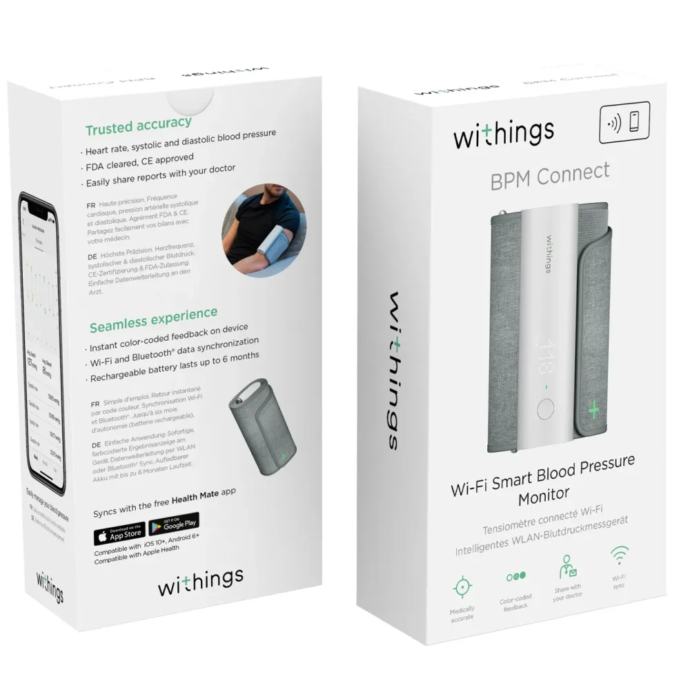 Withings Kropp Og Helse|BPM Connect Smart blodtrykksmåler
