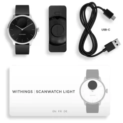 Withings Smartklokker Og Ringer|Scanwatch Light Smartklokke med klassisk urskive 37 mm