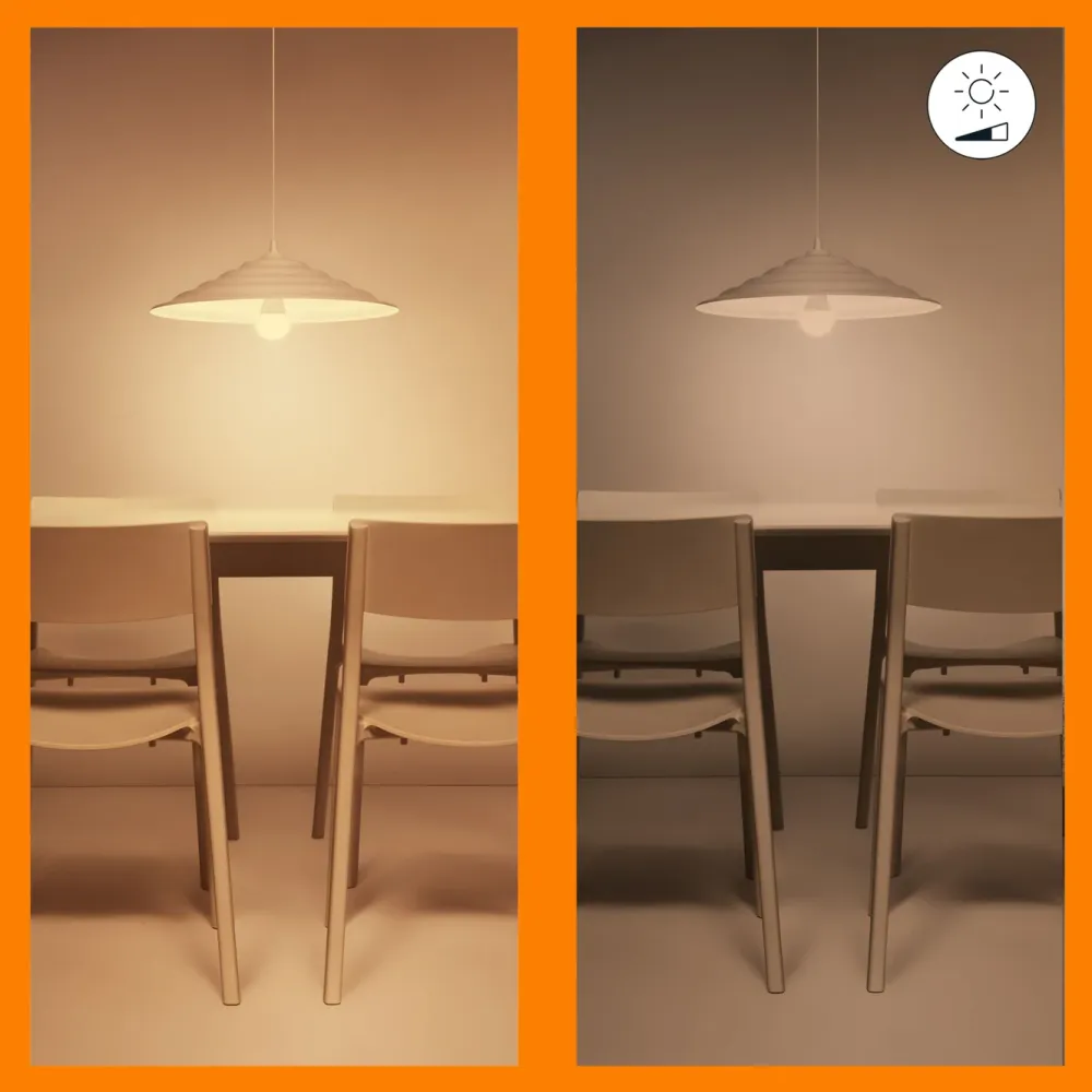 WiZ Smart Belysning|Smart Belysning|Amber Filament PS160 Smart LED-pære E27 390 lm