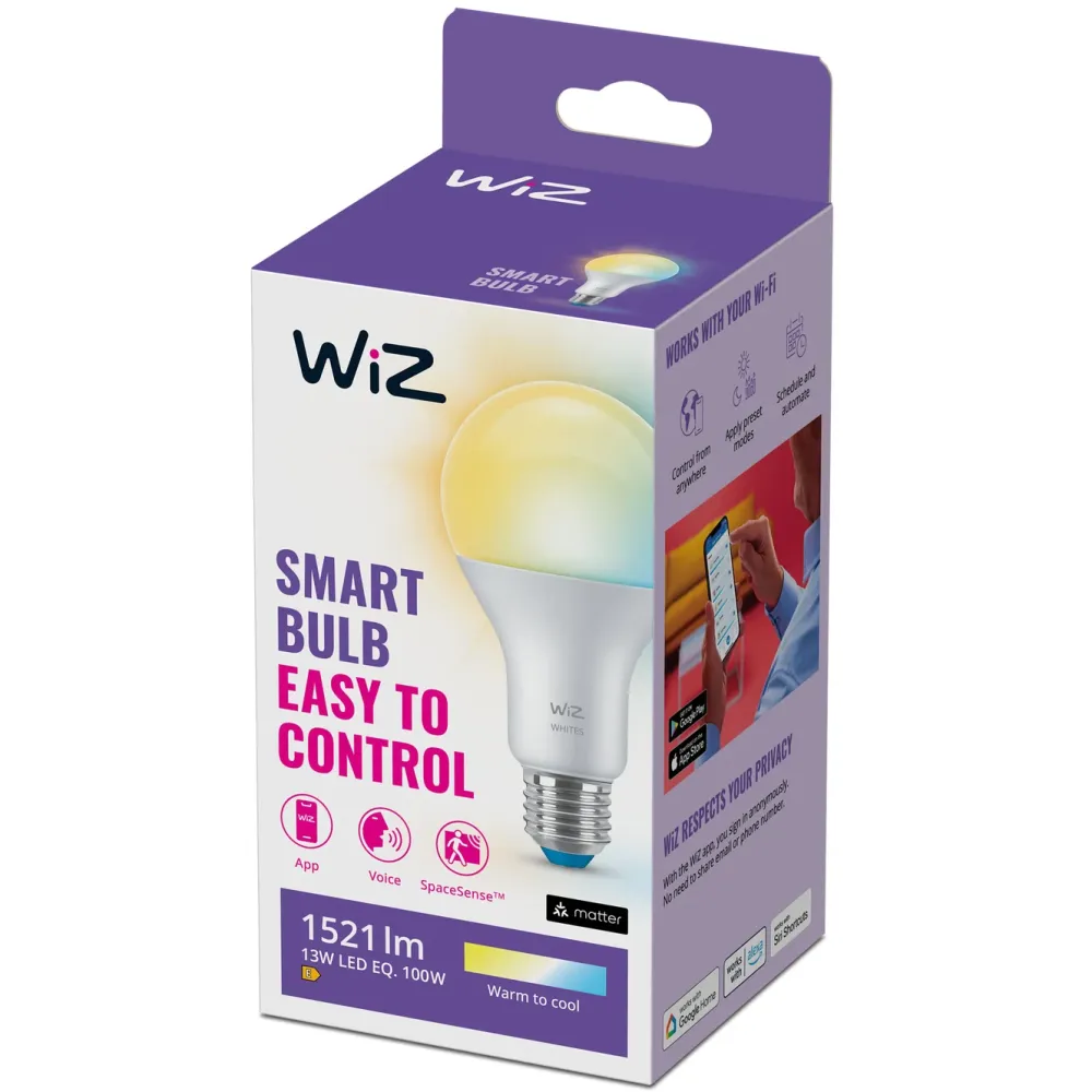 WiZ Smart Belysning|Smart Belysning|A67 Smart LED-pære E27 1521 lm