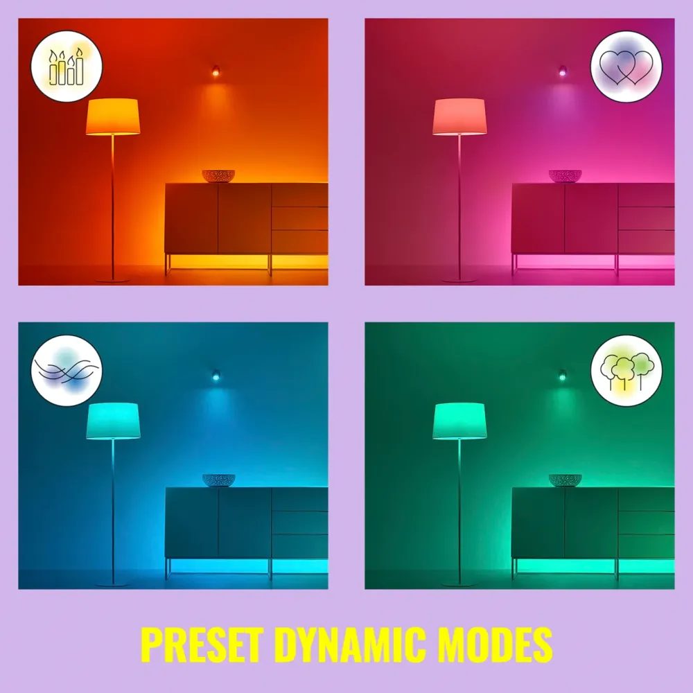 WiZ Smart Belysning|Smart Belysning|Color A60 Smart LED-pære E27 806 lm