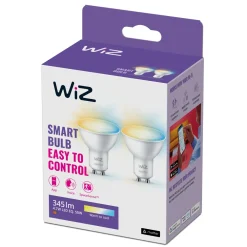 WiZ Smart Belysning|Smart Belysning|GU10 Smart LED-pære 345 lm 2-pk.