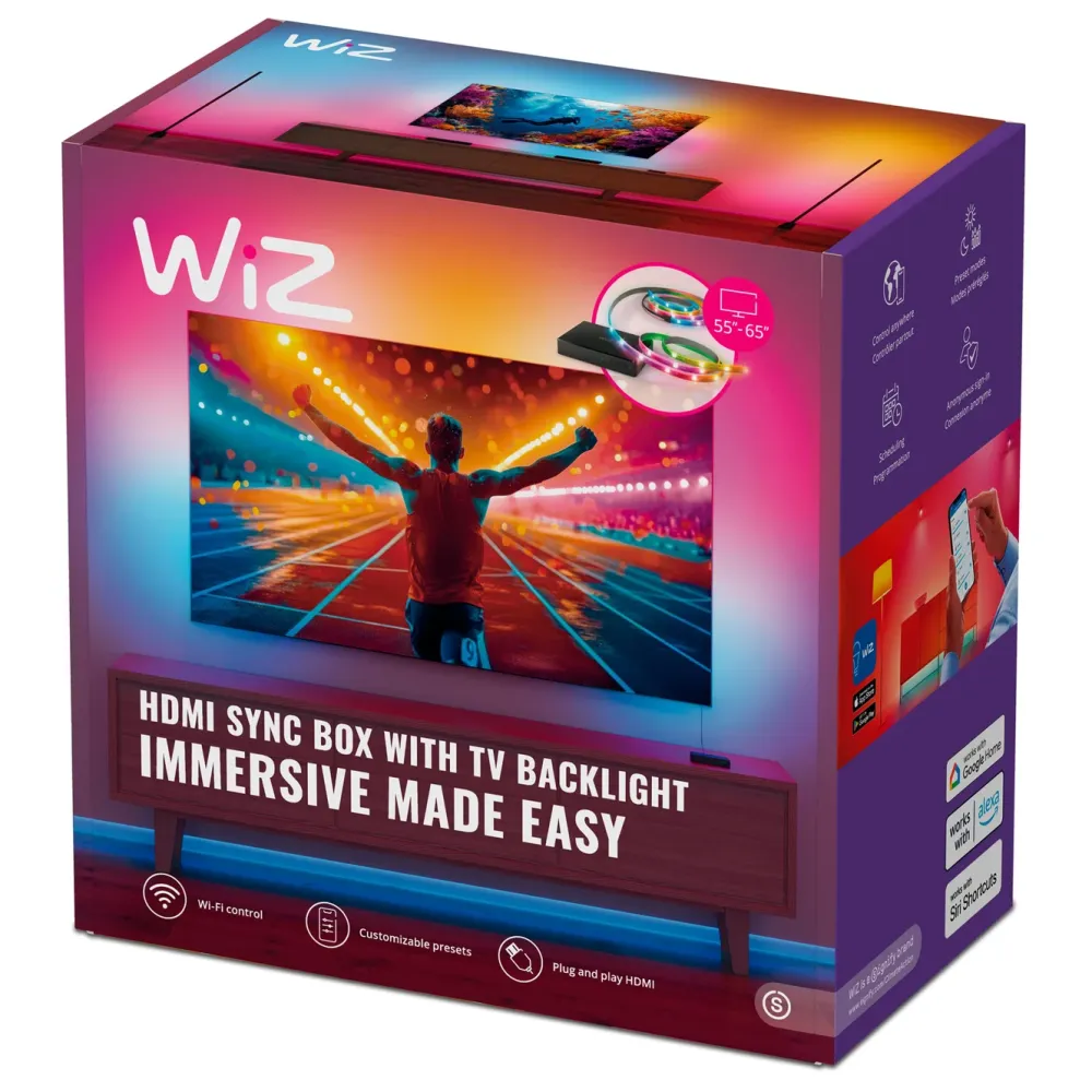 WiZ Tv Og Tilbehør|Sync box starter kit 75"-85"