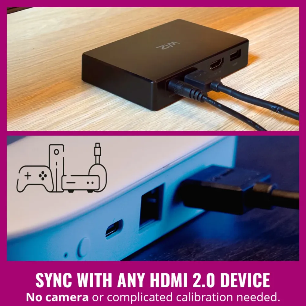 WiZ Tv Og Tilbehør|Sync box starter kit 75"-85"