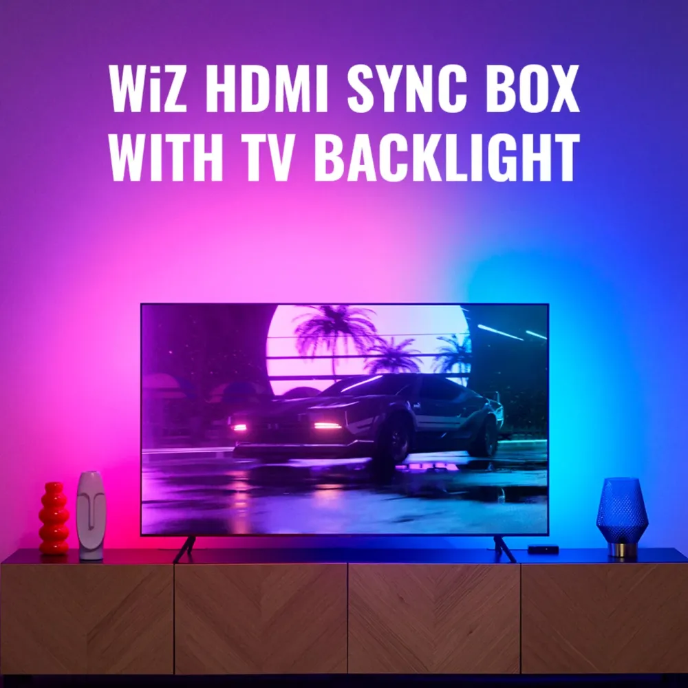 WiZ Tv Og Tilbehør|Sync box starter kit 75"-85"