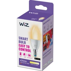 WiZ Smart Belysning|Smart Belysning|Varmhvit C37 Smart LED-pære E14 470 lm