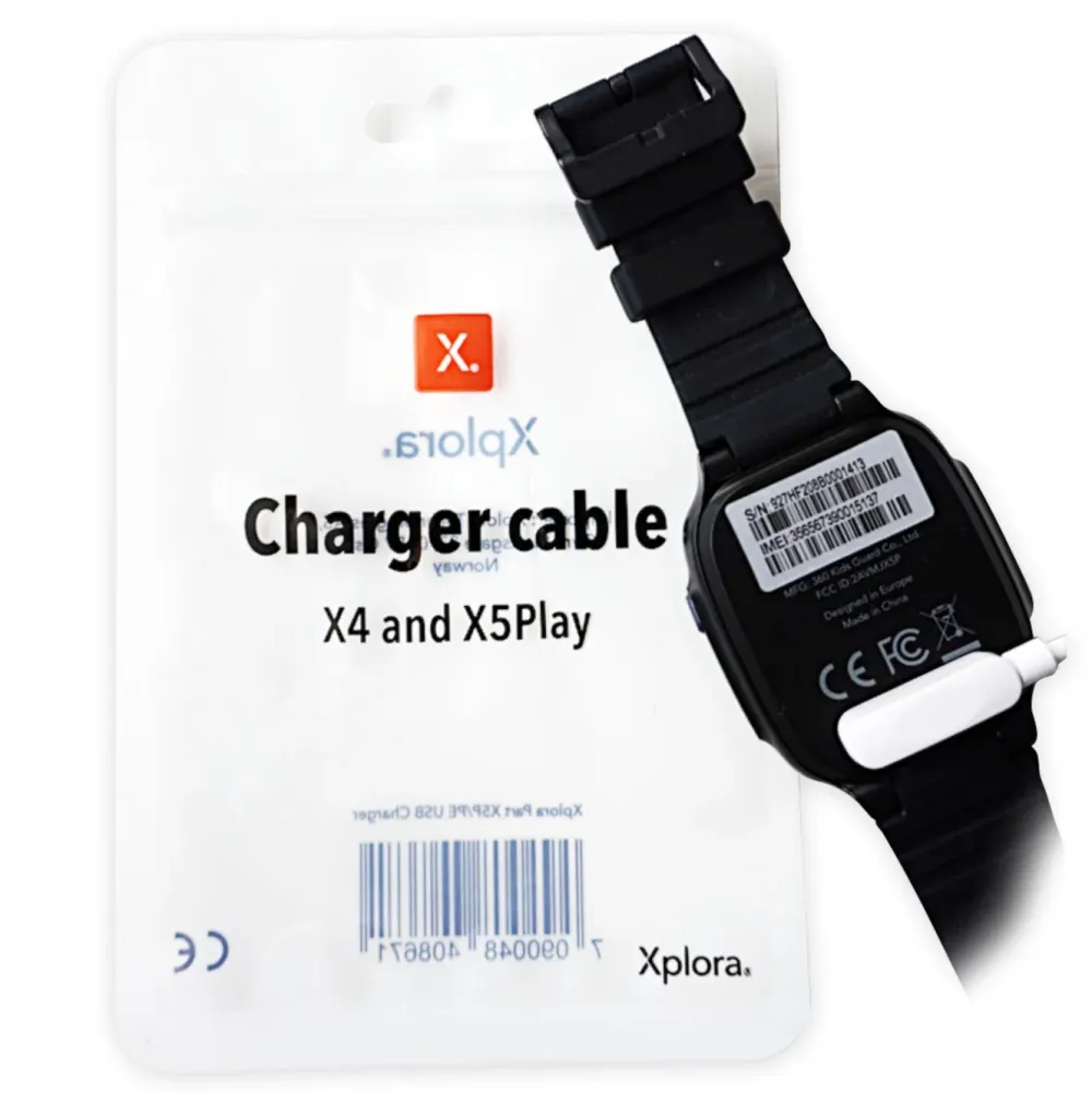Xplora Barn Og Baby|Smartklokker Og Ringer|Ladekabel for X4 & X5 Play