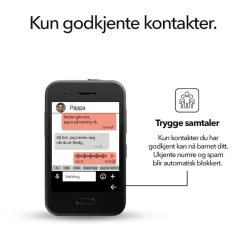 Xplora Barn Og Baby|Mobiltelefoner|One - barnmobil uten internett og sosiale medier Svart