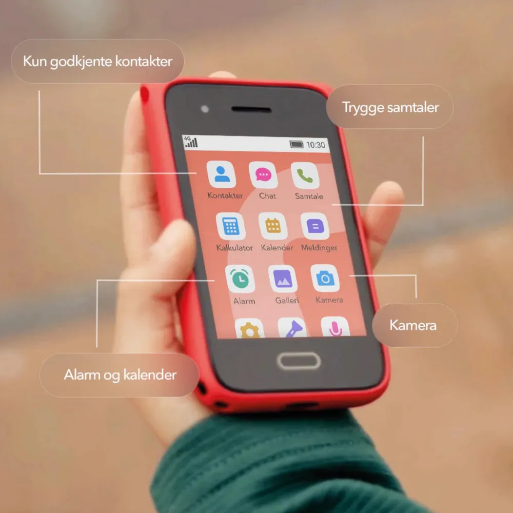 Xplora Barn Og Baby|Mobiltelefoner|One - barnmobil uten internett og sosiale medier Svart