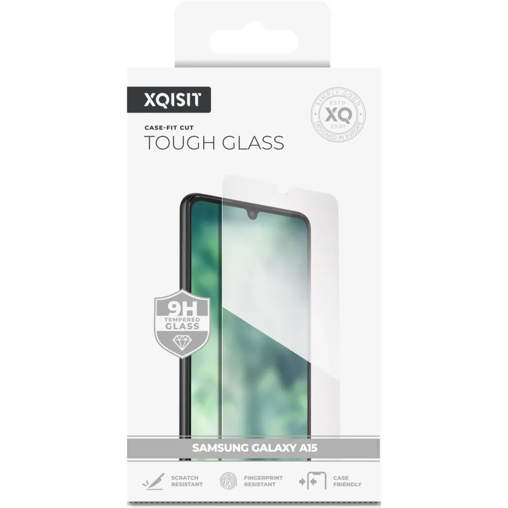 Xqisit Skjermbeskytter|Skjermbeskytter i glass for Galaxy A15